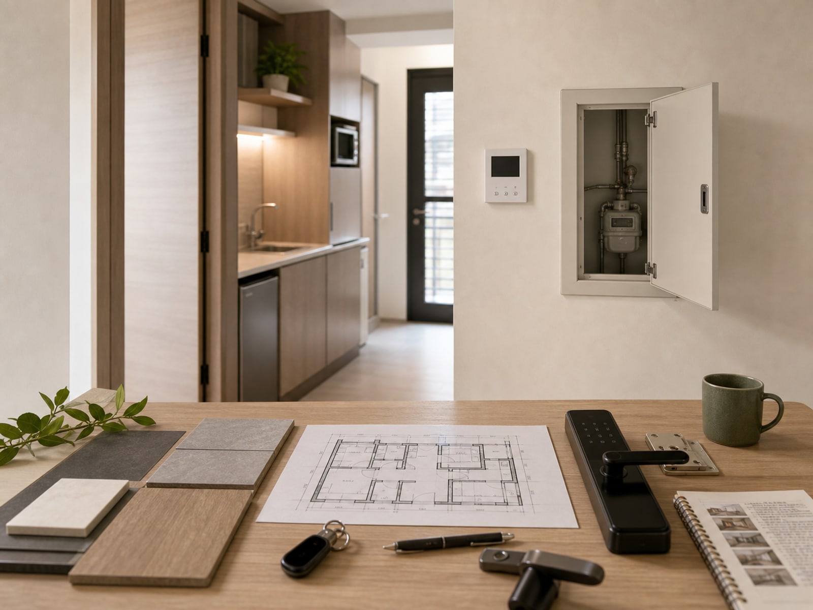 台南透天隔套出租案例筆記-維修動線電箱材料與出租效益規劃-一新設計